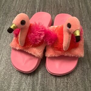 TY flamingo animal slippers